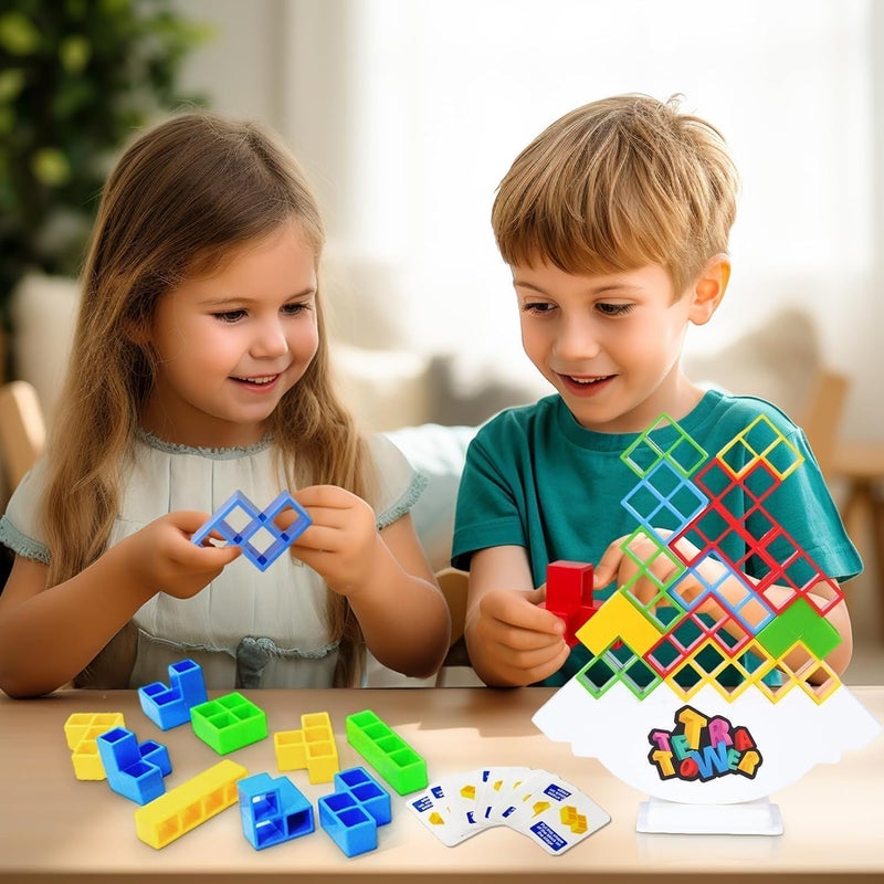 Multipurpose Go 50 Pcs Board Games for Kids & Adults Tetra Tower Balance Stacking Toys Perfect for Family Games, Parties, Travel - Image 3